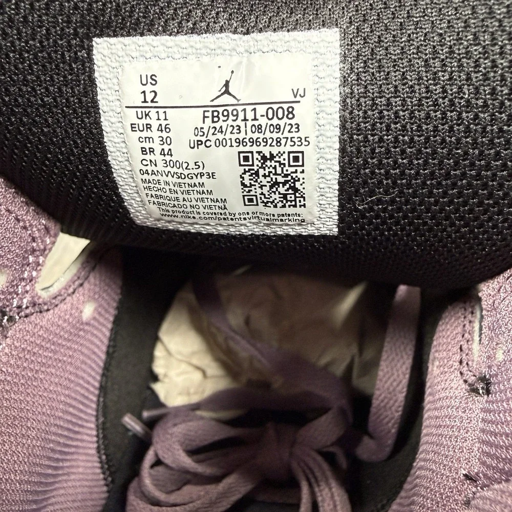 NEW Air Jordan 1 SE Mid Black Sky J Mauve Sz 12
